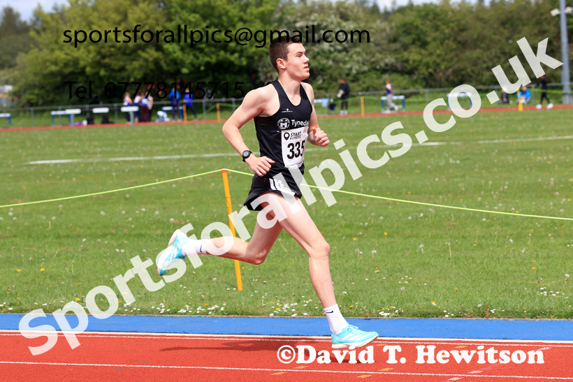 3000 metres, 2026 North Eastern Track and Field Champs, Shildon, County Durham. Photo: David T. Hewitson/Sports for All Pics